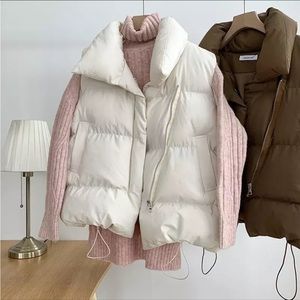 Cream Off White Oversized Puffer Vest
